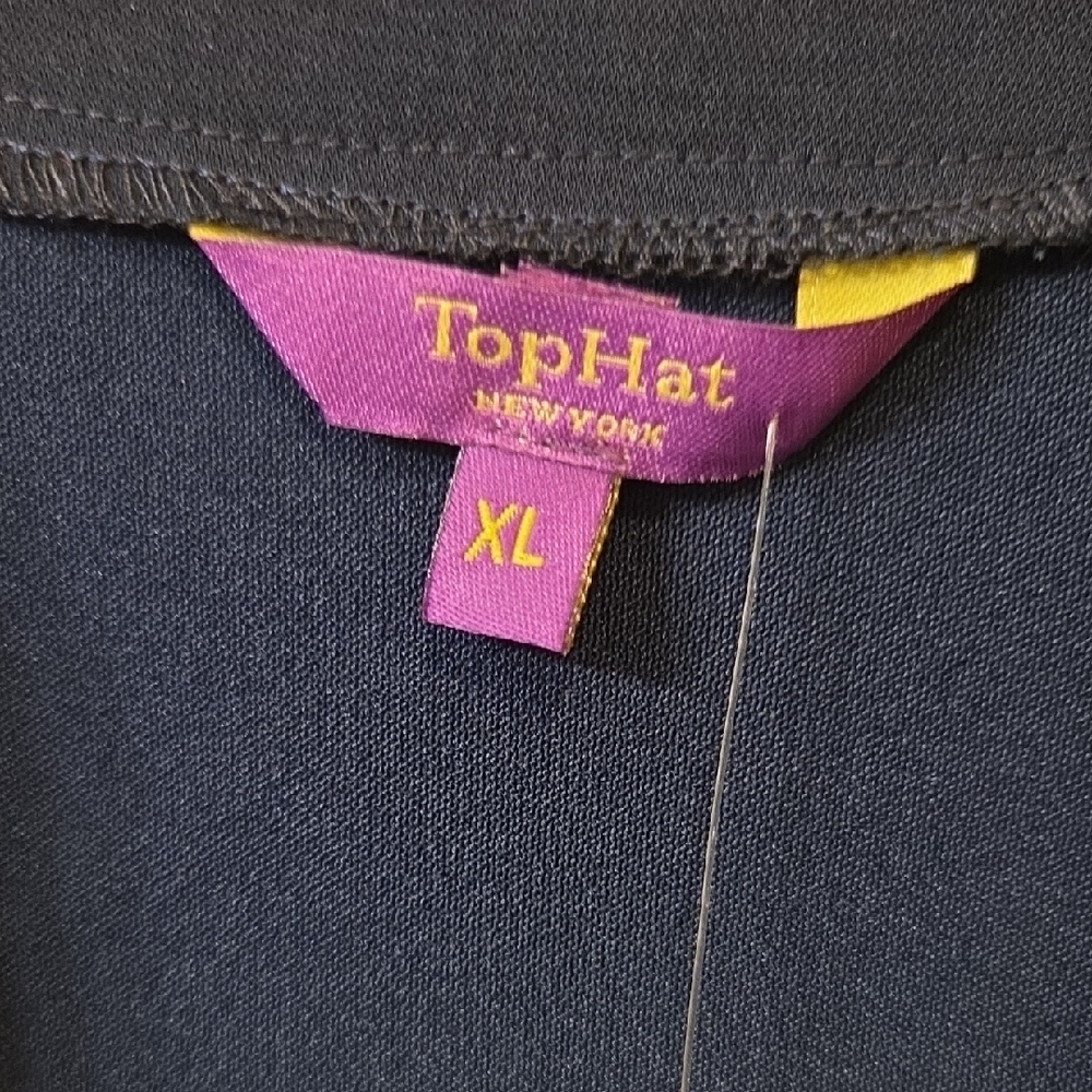 $5/$25-NWT-Navy Cropped Bolero with Bright Stripe Cuffs - Picture 2 of 8